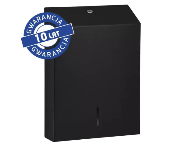 Pojemnik na ręczniki składane, MERIDA STELLA SLIM BLACK LINE MAXI, czarny Merida Stella Slim MAXI ASC109 – pojemnik na ręczniki składane, czarny