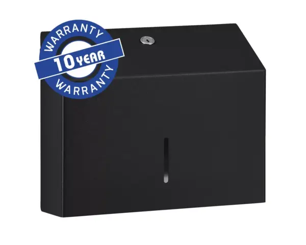 Pojemnik na ręczniki składane, MERIDA STELLA SLIM BLACK LINE MINI, czarny Pojemnik na ręczniki Merida Stella Slim Black Line Mini z zamkiem bębenkowym