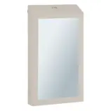Stalowy pojemnik na ręczniki z lustrem SuperMirror 33,2x17,5 cm jedwabisty szary