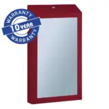 Pojemnik 2w1 ze stali nierdzewnej z lustrem SuperMirror, czerwona powłoka