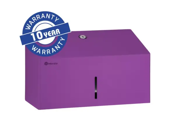 Pojemnik na ręczniki składane MERIDA STELLA VIOLET LINE MINI, fioletowy Fioletowy pojemnik na ręczniki Merida Stella Mini ze stali nierdzewnej