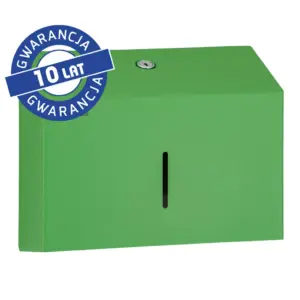 Pojemnik na ręczniki składane MERIDA STELLA SLIM GREEN LINE MINI, zielona stal nierdzewna