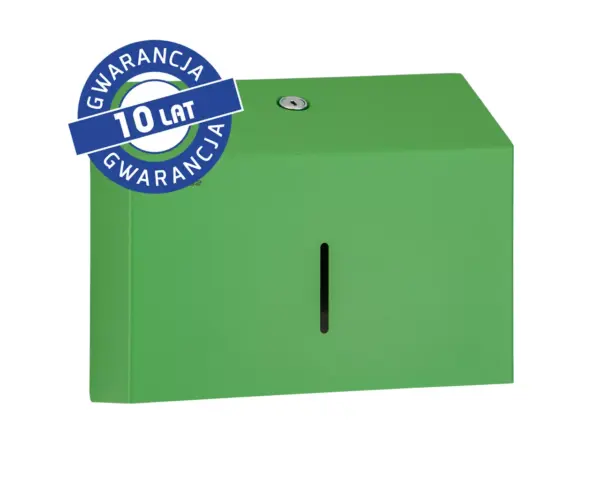 Pojemnik na ręczniki składane MERIDA STELLA SLIM GREEN LINE MINI, zielona stal nierdzewna