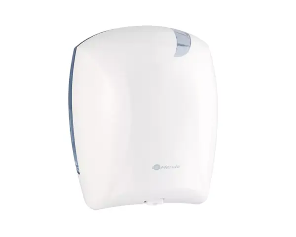 Dozownik center pull Merida BJB702 – papier toaletowy i ręczniki, biały ABS