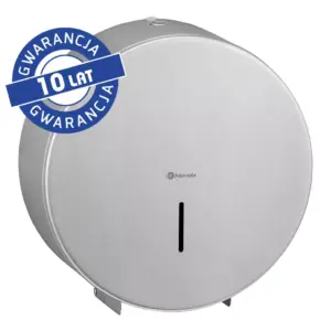 Merida Stella Maxi BSM104 – pojemnik na papier toaletowy, stal nierdzewna matowa; do rolki Ø23 cm; okienko kontroli, zamek bębenkowy.