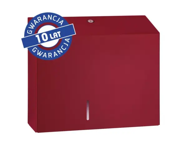 Pojemnik na papier toaletowy MERIDA STELLA RED LINE MAXI, średnica papieru do 23 cm, czerwony Pojemnik na papier toaletowy MERIDA STELLA RED LINE MAXI czerwony