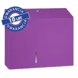 Pojemnik na papier toaletowy Merida Stella Duo Violet Line fioletowy ze stali nierdzewnej