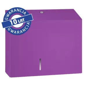 Pojemnik na papier toaletowy Merida Stella Duo Violet Line fioletowy ze stali nierdzewnej