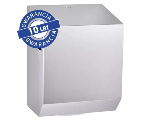 Mechaniczny podajnik ręczników papierowych w rolach MERIDA STELLA AUTOMATIC MAXI, stal polerowana Mechaniczny podajnik ręczników MERIDA STELLA AUTOMATIC MAXI ze stali polerowanej