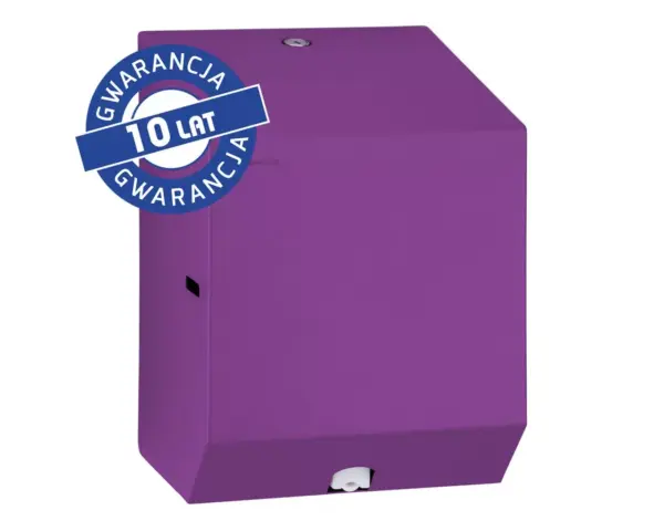 Pojemnik na ręczniki papierowe w rolach lub papier toaletowy w systemie listkowym MERIDA STELLA VIOLET LINE MINI, fioletowy Pojemnik na ręczniki papierowe MERIDA STELLA VIOLET LINE MINI fioletowy