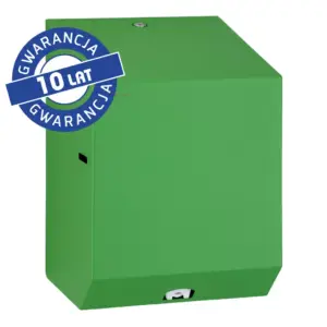 Zielony pojemnik na ręczniki papierowe w rolach MERIDA STELLA GREEN LINE MAXI