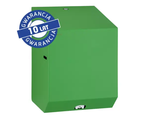 Zielony pojemnik na ręczniki papierowe w rolach MERIDA STELLA GREEN LINE MAXI