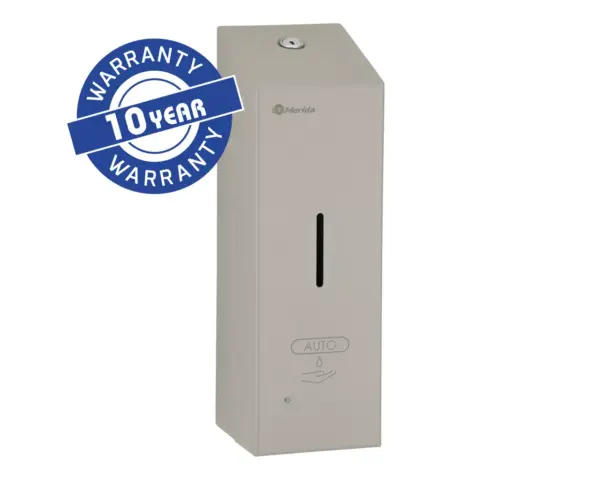 Bezdotykowy automatyczny dozownik mydła w pianie MERIDA STELLA AUTOMATIC SLIM STONE GREY LINE na jednorazowe wkłady 800 ml, szary kamienny Automatyczny dozownik mydła w pianie szary kamienny ze stali nierdzewnej