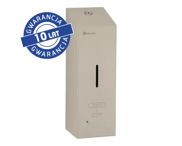 Bezdotykowy automatyczny dozownik mydła w pianie MERIDA STELLA AUTOMATIC SLIM SILK GREY LINE na jednorazowe wkłady 800 ml, szary jedwabisty Bezdotykowy dozownik mydła w pianie MERIDA STELLA SLIM szary jedwabisty 800 ml