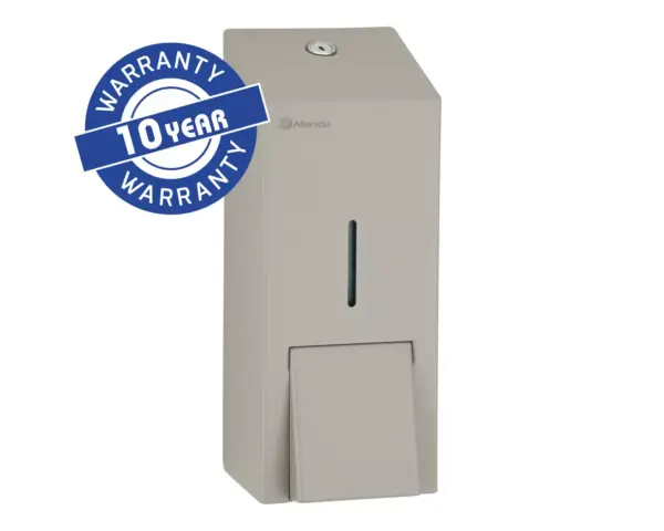Dozownik mydła w płynie MERIDA STELLA STONE GREY LINE MAXI, pojemność zbiornika 800 ml, szary kamienny Dozownik mydła MERIDA STELLA STONE GREY LINE MAXI z kartą gwarancyjną ENG