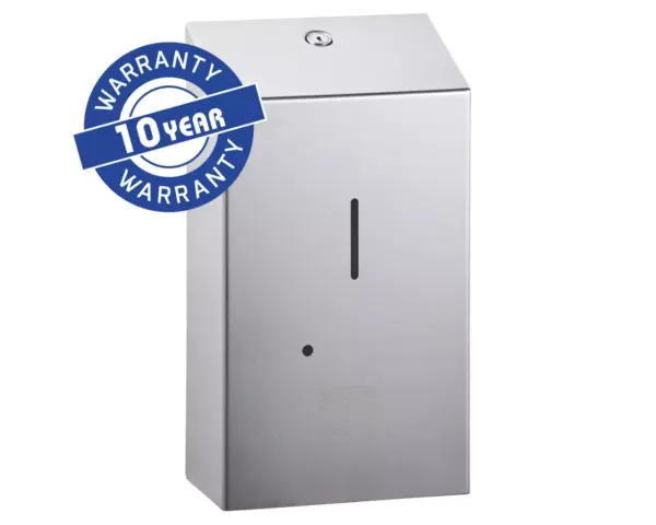 Bezdotykowy automatyczny dozownik mydła w płynie MERIDA STELLA AUTOMATIC, pojemność zbiornika 1000 ml, stal matowa Dozownik mydła Merida Stella Automatic ze stali nierdzewnej matowej 1000 ml