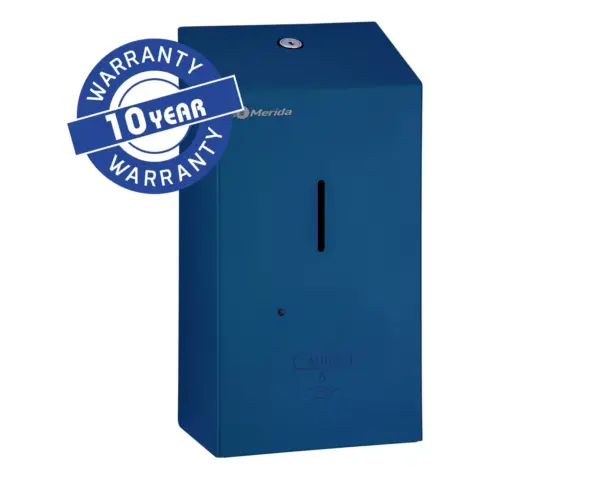 Bezdotykowy automatyczny dozownik mydła w pianie, MERIDA STELLA AUTOMATIC BLUE LINE na jednorazowe wkłady 1000 g, niebieski Automatyczny dozownik mydła w pianie niebieski na wkłady 1000 g