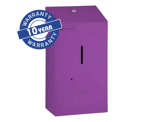 Bezdotykowy automatyczny dozownik mydła w pianie MERIDA STELLA AUTOMATIC VIOLET LINE na jednorazowe wkłady 1000 g, fioletowy Automatyczny dozownik mydła w pianie MERIDA STELLA fioletowy wkład 1000 g