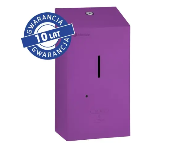 Bezdotykowy automatyczny dozownik mydła w pianie MERIDA STELLA AUTOMATIC VIOLET LINE na jednorazowe wkłady 1000 g, fioletowy Bezdotykowy dozownik mydła w pianie MERIDA STELLA AUTOMATIC VIOLET LINE fioletowy