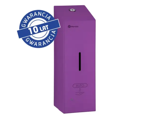 Bezdotykowy automatyczny dozownik mydła w pianie MERIDA STELLA AUTOMATIC SLIM VIOLET LINE na jednorazowe wkłady 800 ml, fioletowy Bezdotykowy dozownik mydła w pianie Merida Stella Automatic Slim Violet Line fioletowy