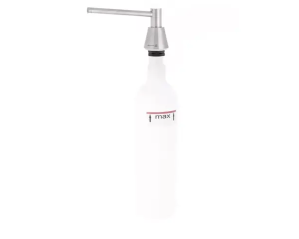 Dozownik mydła w płynie blatowy STOŻEK, pojemność zbiornika 1000 ml, matowy Blatowy dozownik mydła STOŻEK 1000 ml matowy mosiądz