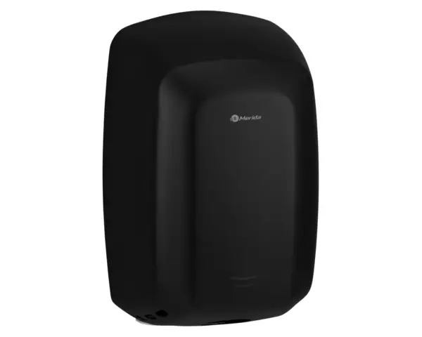Czarna suszarka do rąk Merida Machflow Black Line z logo