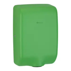 Suszarka do rąk Merida Turbo Jet Slim Mini Green Line zielona z logo