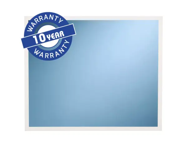 Lustro w ramie metalowej - białej MERIDA STELLA WHITE LINE, 50 x 60 cm Lustro łazienkowe w białej ramie metalowej z informacją gwarancyjną