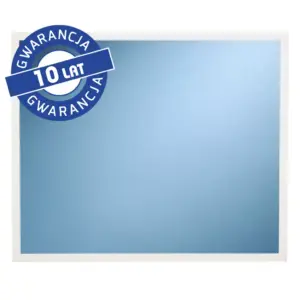 Lustro w białej ramie metalowej MERIDA STELLA WHITE LINE 50x60 cm