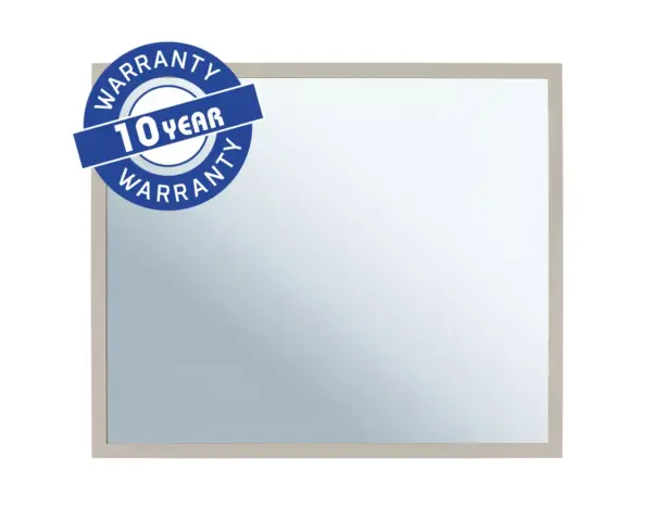 Lustro w ramie metalowej - szarej jedwabistej MERIDA STELLA SILK GREY LINE, 50 x 60 cm Lustro w metalowej ramie szarej jedwabistej z opisem gwarancji