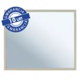 Lustro 50x60 cm w szarej jedwabistej ramie metalowej MERIDA STELLA