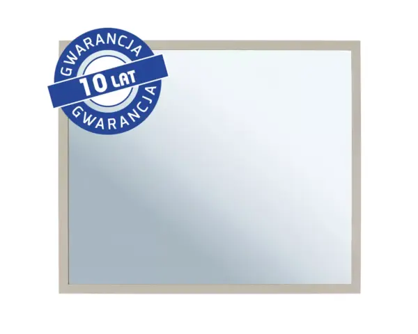 Lustro 50x60 cm w szarej jedwabistej ramie metalowej MERIDA STELLA