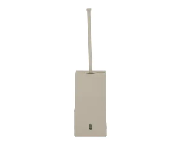 Szczotka do WC z uchwytem, mocowana do ściany MERIDA STELLA SILK GREY LINE, szara jedwabista Szczotka toaletowa z wyjmowaną podstawką, jedwabiście szara powłoka