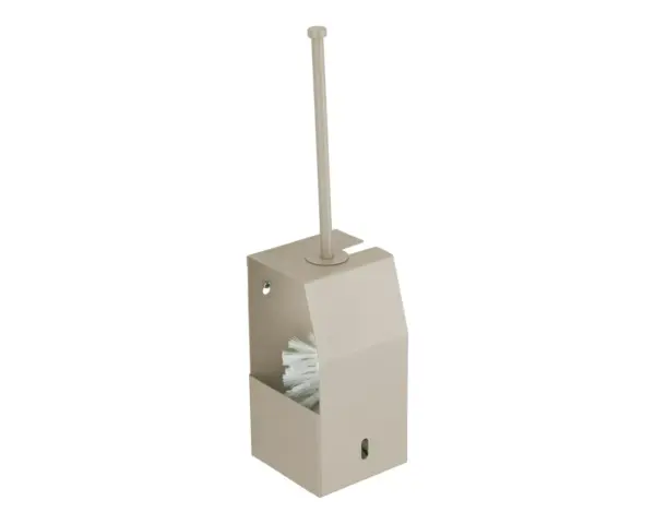 Szczotka do WC z uchwytem, mocowana do ściany MERIDA STELLA SILK GREY LINE, szara jedwabista Wymienna końcówka szczotki WC do uchwytu ściennego MERIDA GSE350