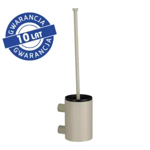 Szczotka WC Merida Stella Silk Grey Line mocowana do ściany, stal nierdzewna jedwabista szara