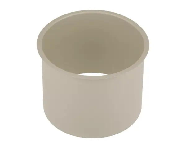 Kołnierz kosza nablatowy okrągły MERIDA STELLA SILK GREY LINE, szary jedwabisty Kołnierz kosza nablatowy okrągły szary jedwabisty otwór 152–156 mm