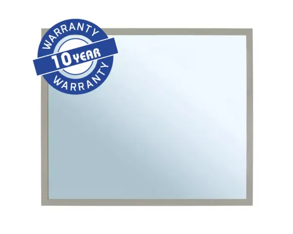Lustro w ramie metalowej - szarej kamiennej MERIDA STELLA STONE GREY LINE, 50 x 60 cm Lustro MERIDA STELLA STONE GREY LINE z metalową ramą 18 mm