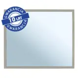 Lustro 50x60 cm w szarej kamiennej ramie metalowej MERIDA STELLA
