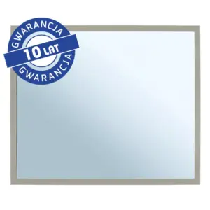 Lustro 50x60 cm w szarej kamiennej ramie metalowej MERIDA STELLA