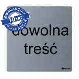 Spersonalizowany piktogram ze stali nierdzewnej matowej 95x95 mm