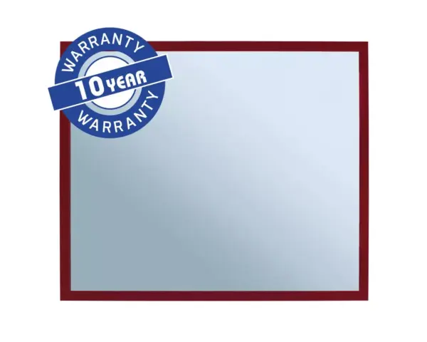 Lustro w ramie metalowej - czerwonej MERIDA STELLA RED LINE, 50 x 60 cm Lustro MERIDA STELLA RED LINE w czerwonej ramie – informacje gwarancyjne EN