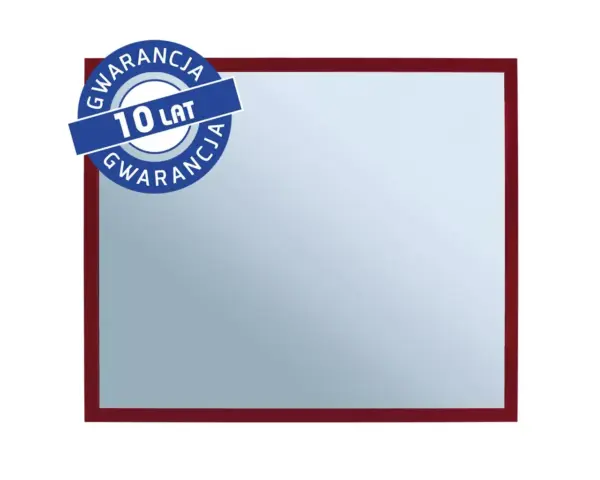 Lustro w czerwonej ramie metalowej MERIDA STELLA RED LINE 50x60 cm z gwarancją