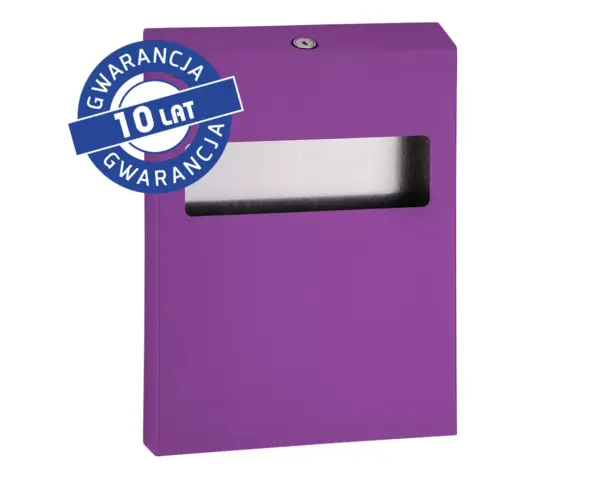 Pojemnik na podkładki na deskę sedesową MERIDA STELLA VIOLET LINE, fioletowy Pojemnik na podkładki sedesowe MERIDA STELLA VIOLET LINE fioletowy stalowy