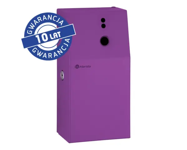 Fioletowa obudowa odświeżacza powietrza MERIDA STELLA VIOLET LINE ze stali nierdzewnej