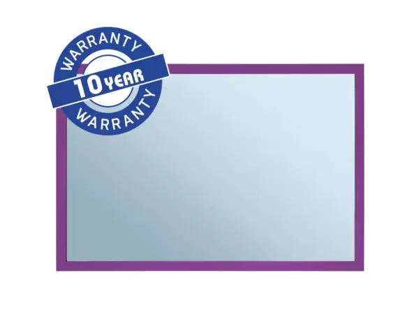 Lustro w ramie metalowej - fioletowej MERIDA STELLA VIOLET LINE, 40 x 60 cm Lustro MERIDA STELLA VIOLET LINE w fioletowej ramie metalowej z gwarancją