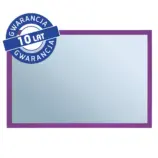 Lustro w fioletowej ramie metalowej MERIDA STELLA VIOLET LINE 40x60 cm