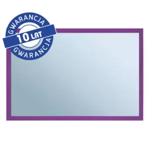 Lustro w fioletowej ramie metalowej MERIDA STELLA VIOLET LINE 40x60 cm