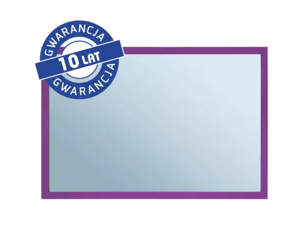 Lustro w fioletowej ramie metalowej MERIDA STELLA VIOLET LINE 40x60 cm
