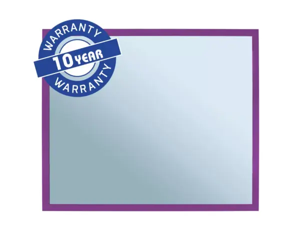 Lustro w ramie metalowej - fioletowej MERIDA STELLA VIOLET LINE, 50 x 60 cm Lustro MERIDA STELLA VIOLET LINE z fioletową metalową ramką 18 mm