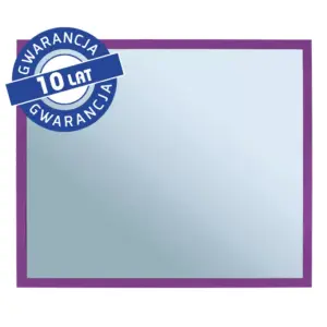 Lustro w fioletowej ramie metalowej MERIDA STELLA VIOLET LINE 50x60 cm